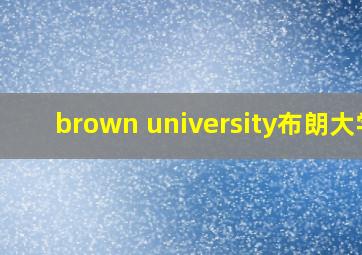 brown university布朗大学